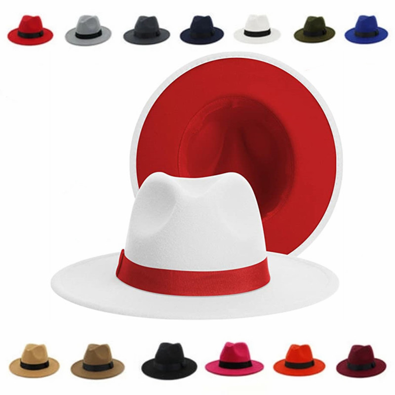 Fedora Hat Wool - Chapeau Fedora classique en Patchwork pour