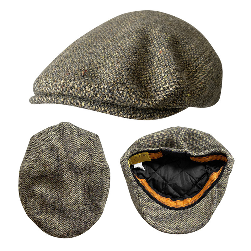 Newsboy Cap Ivy - Casquette plate en laine pour hommes,