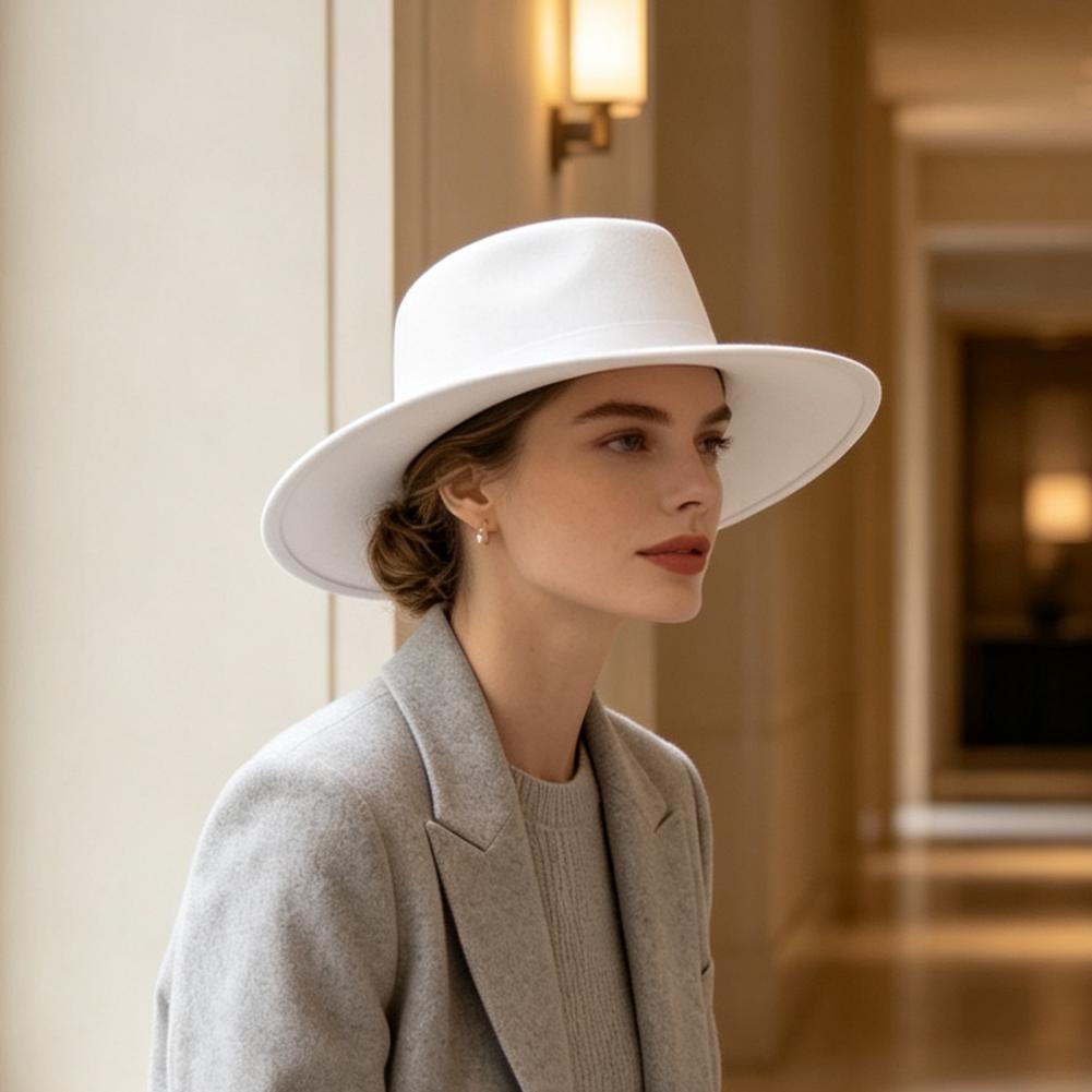 Chapeau Fedora à large bord po - Fedora Hat Wool avis et prix