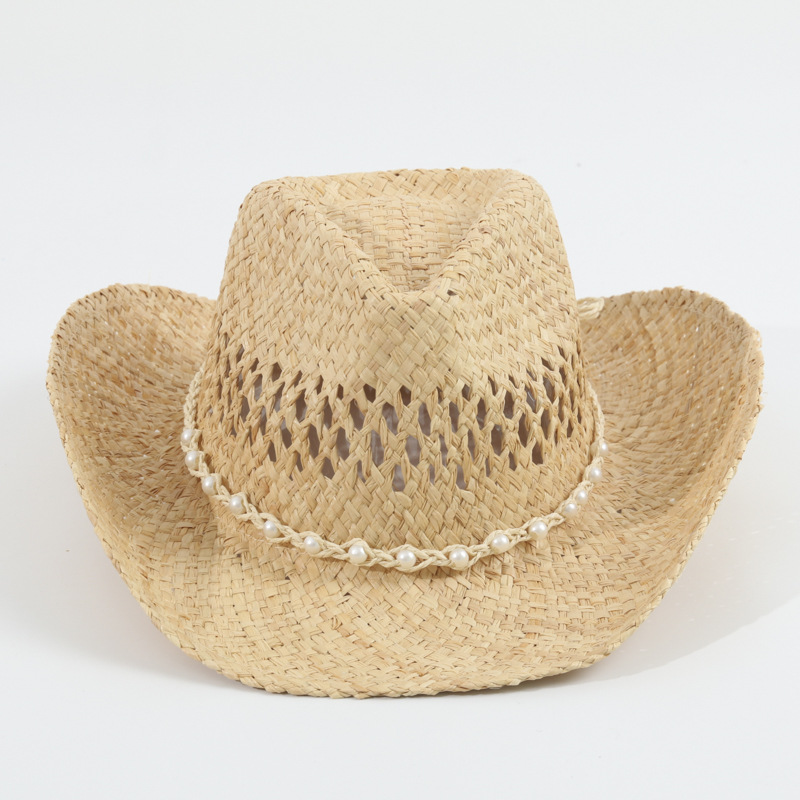 Chapeau de cowboy unisexe en p - Cowboy Hat Straw avis et prix