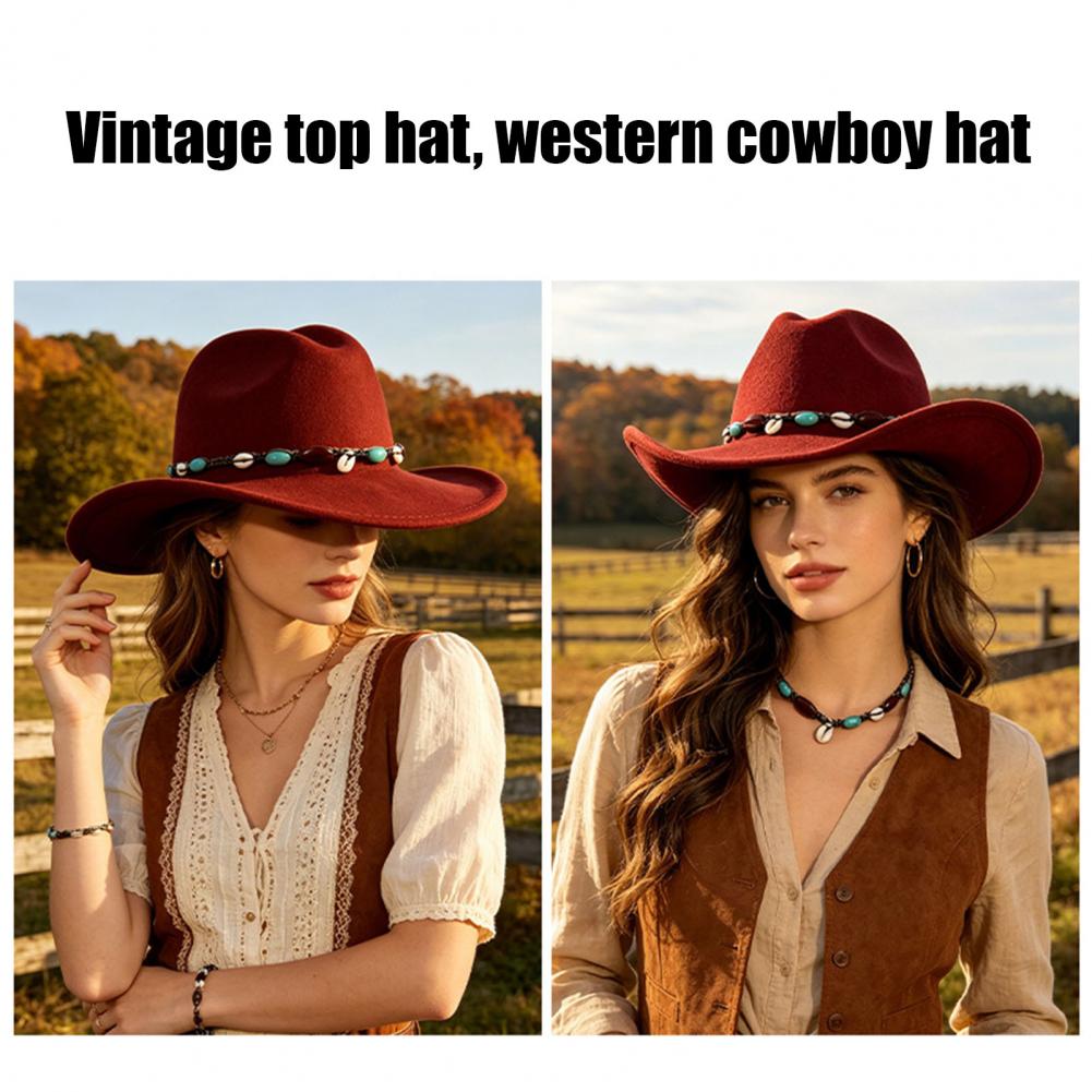 Chapeau de style western cowbo - Fedora Hat Wool avis et prix